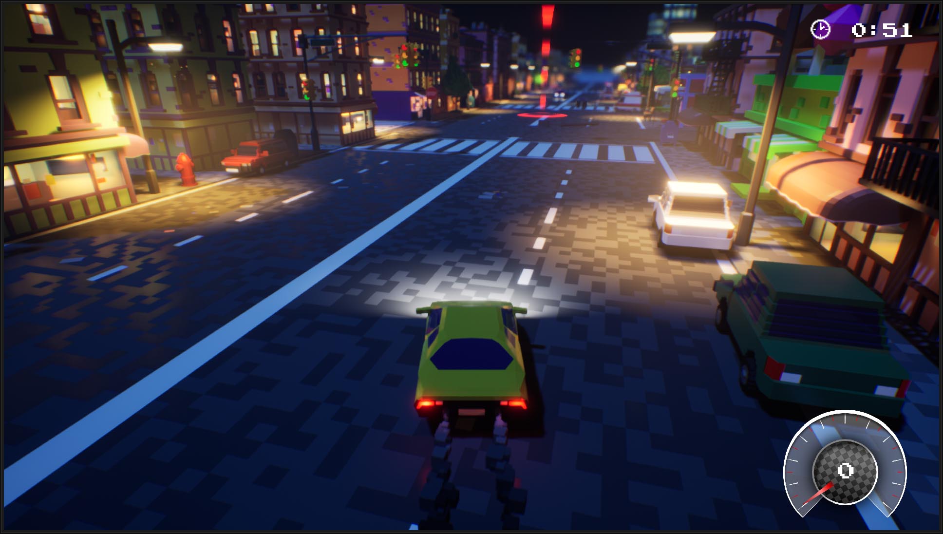 3D Night City: 2 Player Racing .